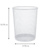 Steel Metal Mesh Waste Basket - Smart Design® 3