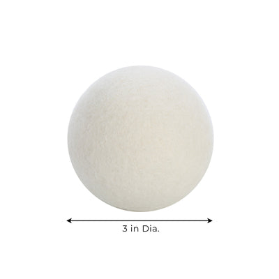 Wool Dryer Balls - Natural Eco Fabric Softener - Eliminates Wrinkles & Reduces Static (6 Pack) - Smart Design® 3