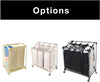 2-Compartment Laundry Sorter Hamper - Holds 6 Loads - Beige - Smart Design® 6