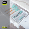 2-Compartment Plastic Drawer Organizer - White - Smart Design® 10