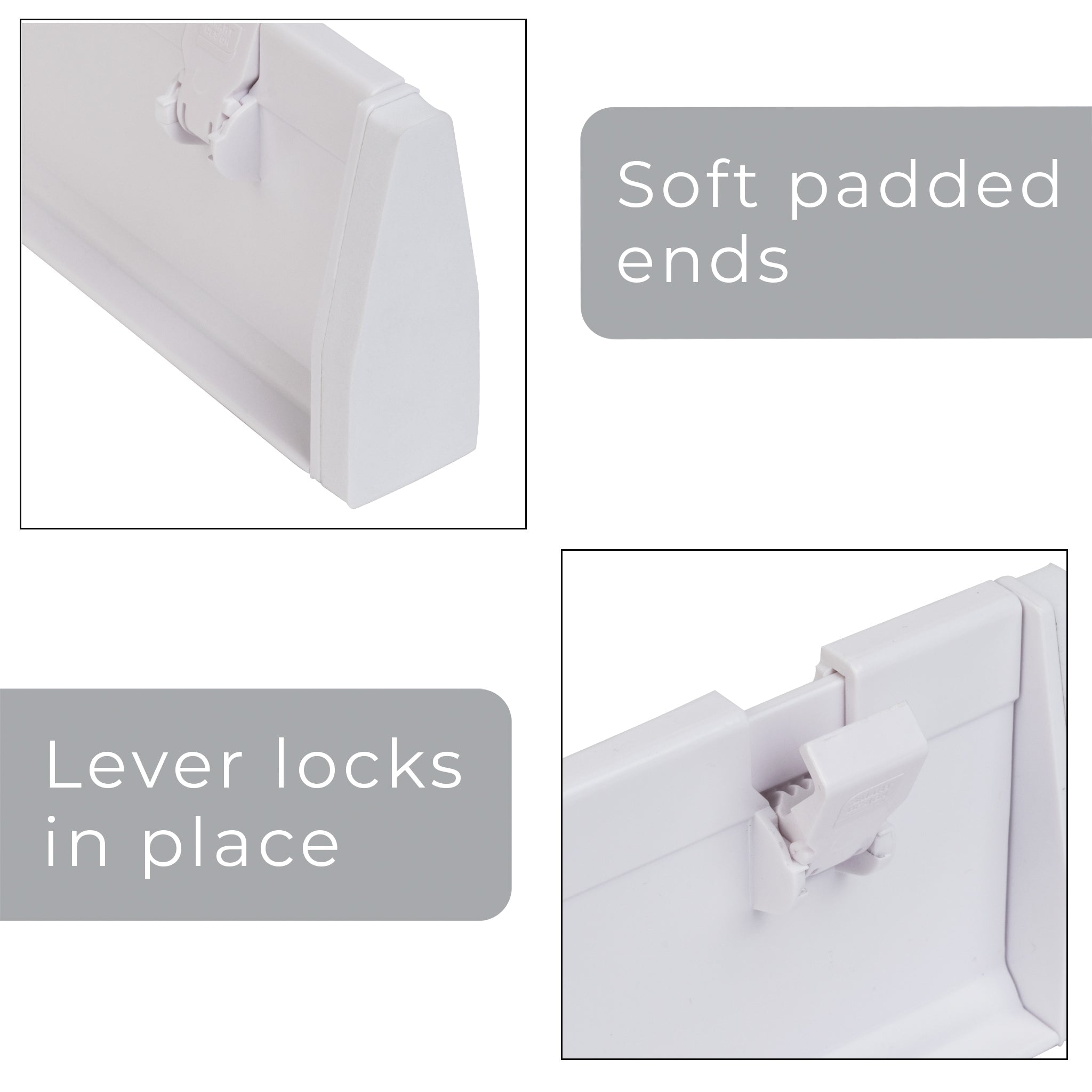 2-Pack Adjustable Drawer Dividers - White - Smart Design® 4