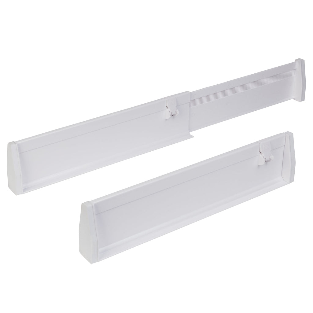 2-Pack Adjustable Drawer Dividers - White - Smart Design® 1