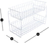 2-Tier Stackable Pull Out Baskets - White - Smart Design® 3