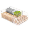 3-Compartment Clear Bin Organizer - Clear - Smart Design® 1