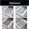 3-Compartment Mesh Drawer Organizer - Silver - Smart Design® 6