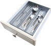 3-Compartment Mesh Drawer Organizer - Silver - Smart Design® 1