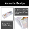 3-Compartment Wash Bag with Safety Zipper - Smart Design® 4