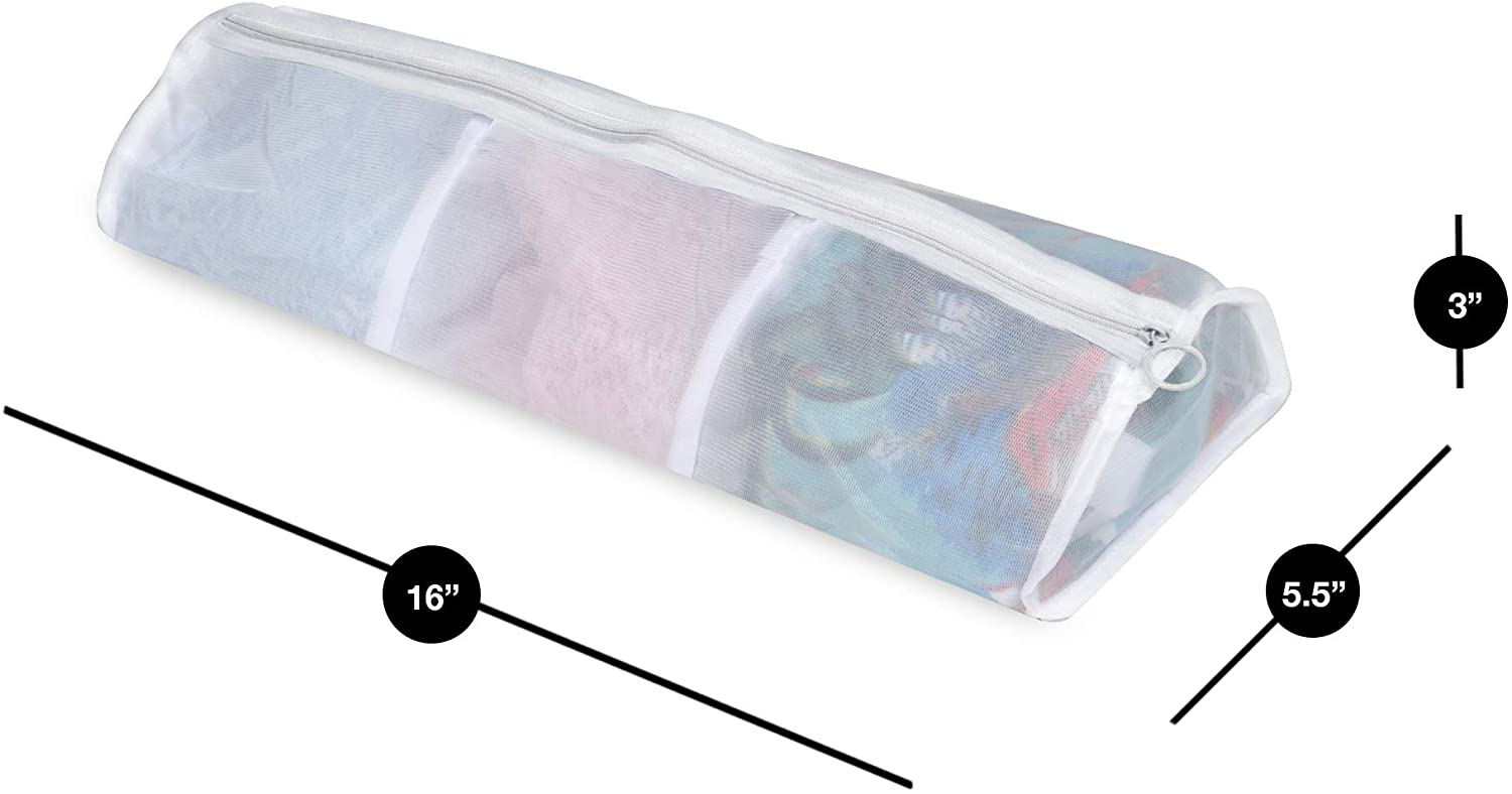 3-Compartment Wash Bag with Safety Zipper - Smart Design® 3