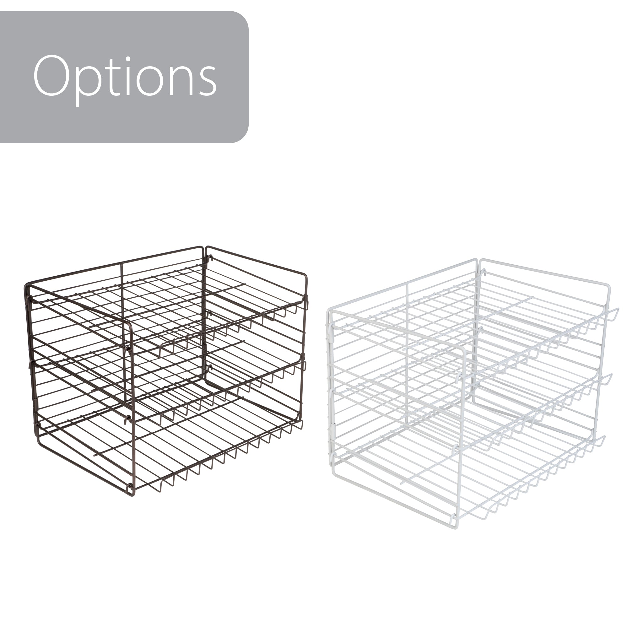 Smart Design 3-Tier Kitchen Corner Shelf Rack - White
