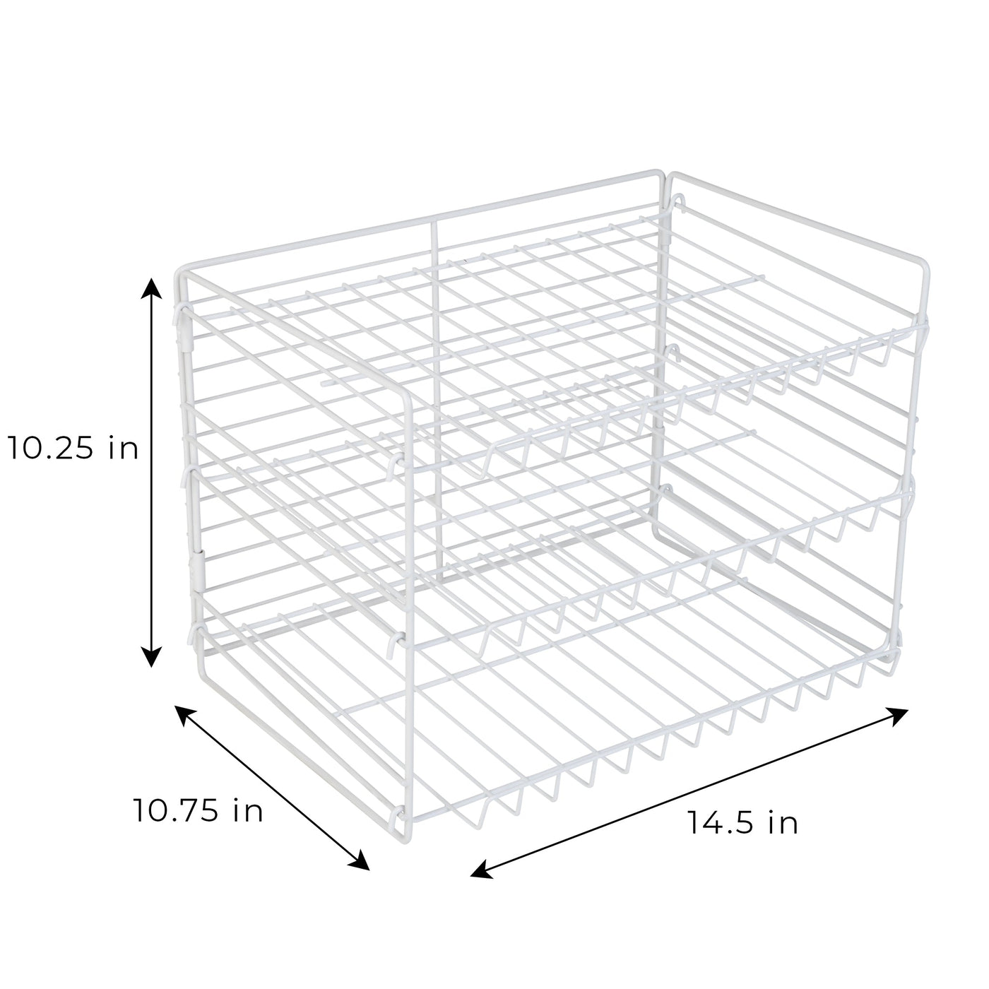 3-Tier Can Rack Organizer - White - Smart Design® 3