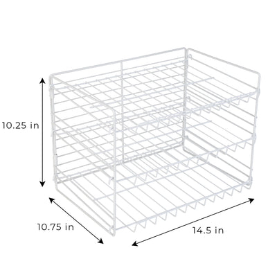 3-Tier Can Rack Organizer - White - Smart Design® 3