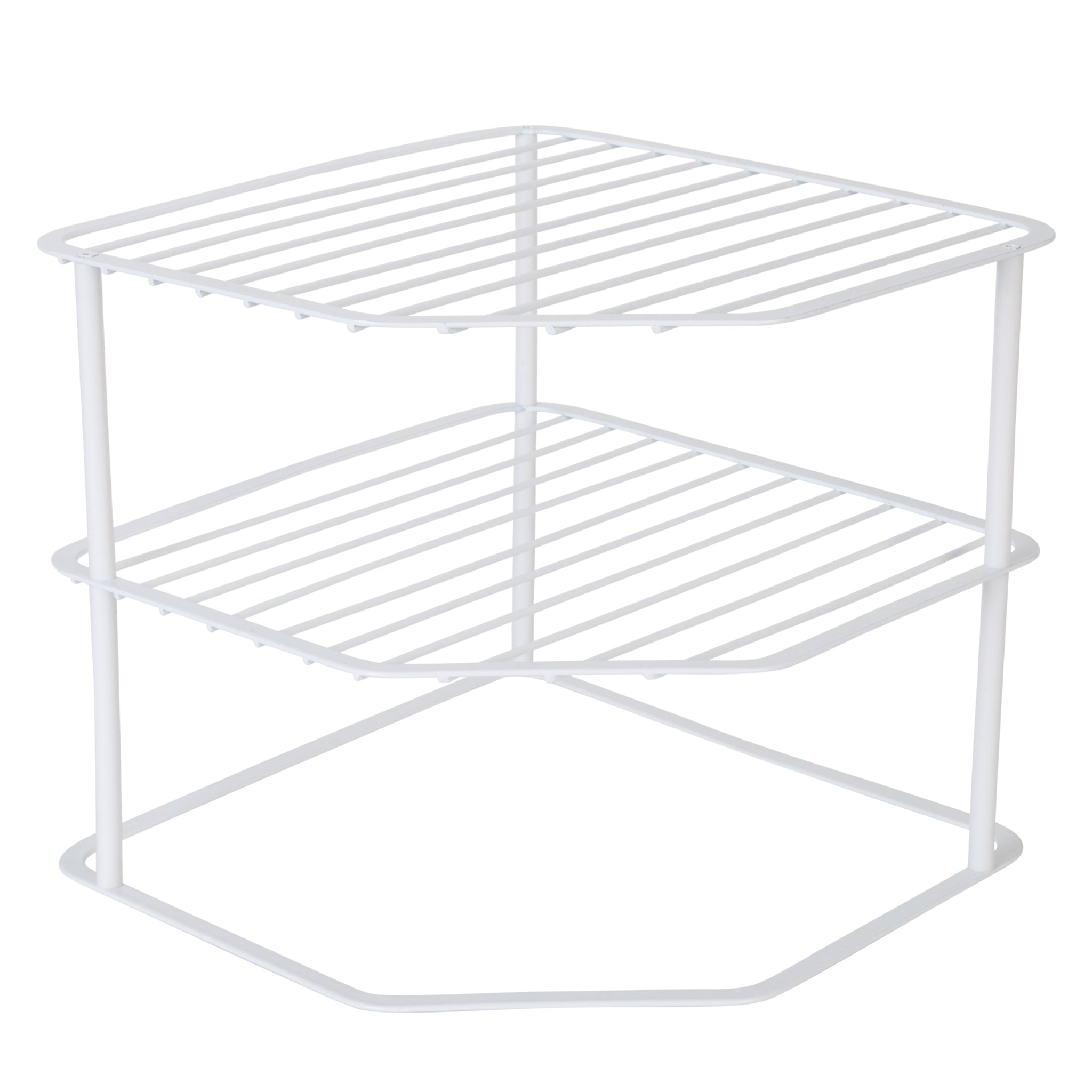 3-Tier Kitchen Corner Shelf Rack - White - Smart Design® 1