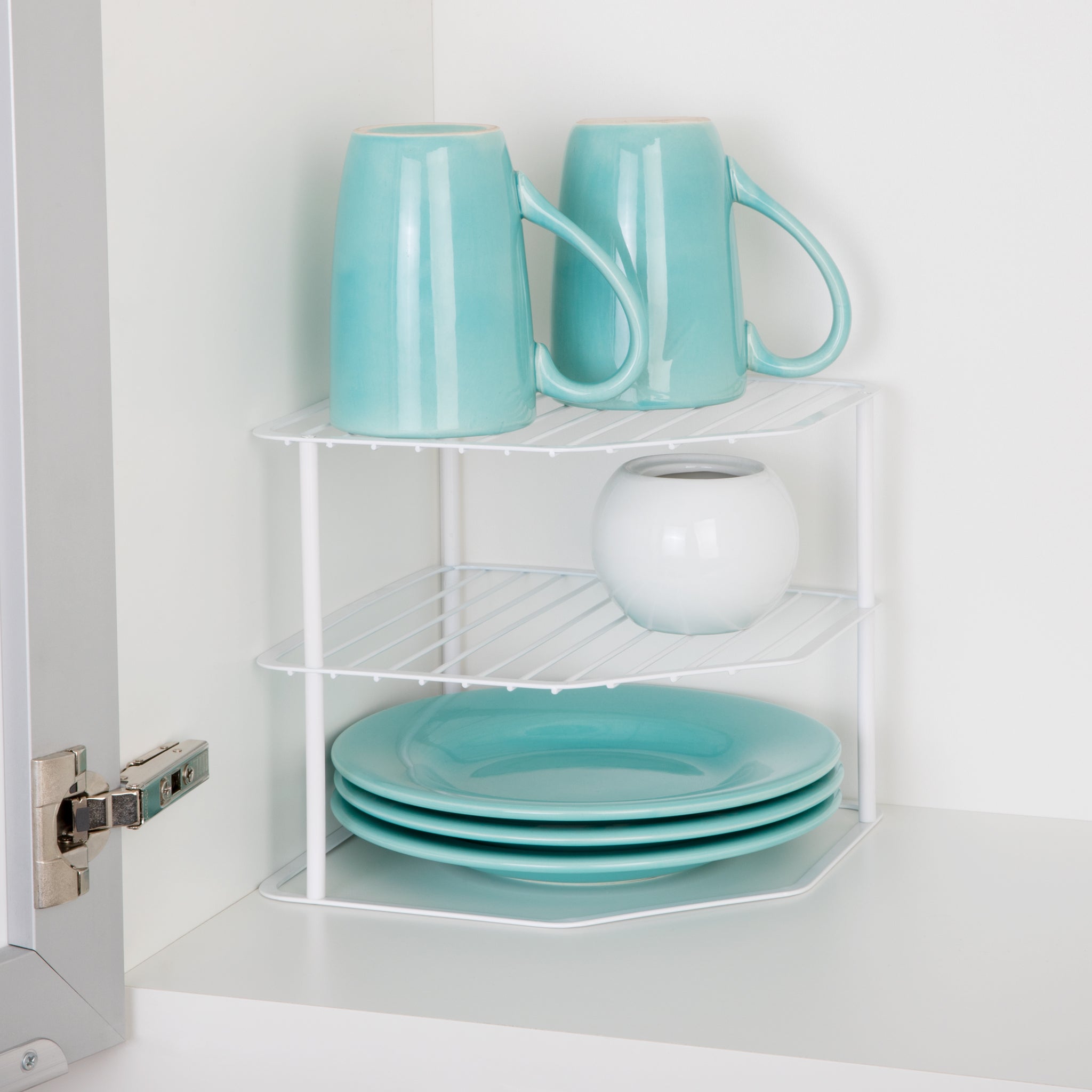 3-Tier Kitchen Corner Shelf Rack - White - Smart Design® 2