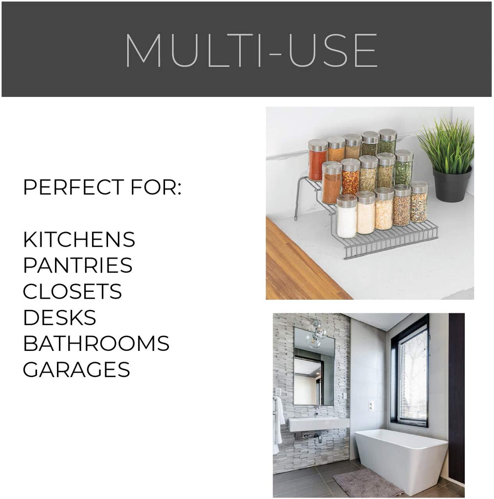 3-Tier Metal Wire Spice Rack | Smart Design® Kitchen