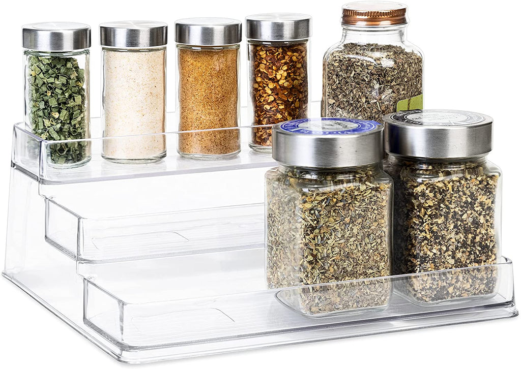 3-Tier Plastic Spice Rack - Clear - Smart Design® 1