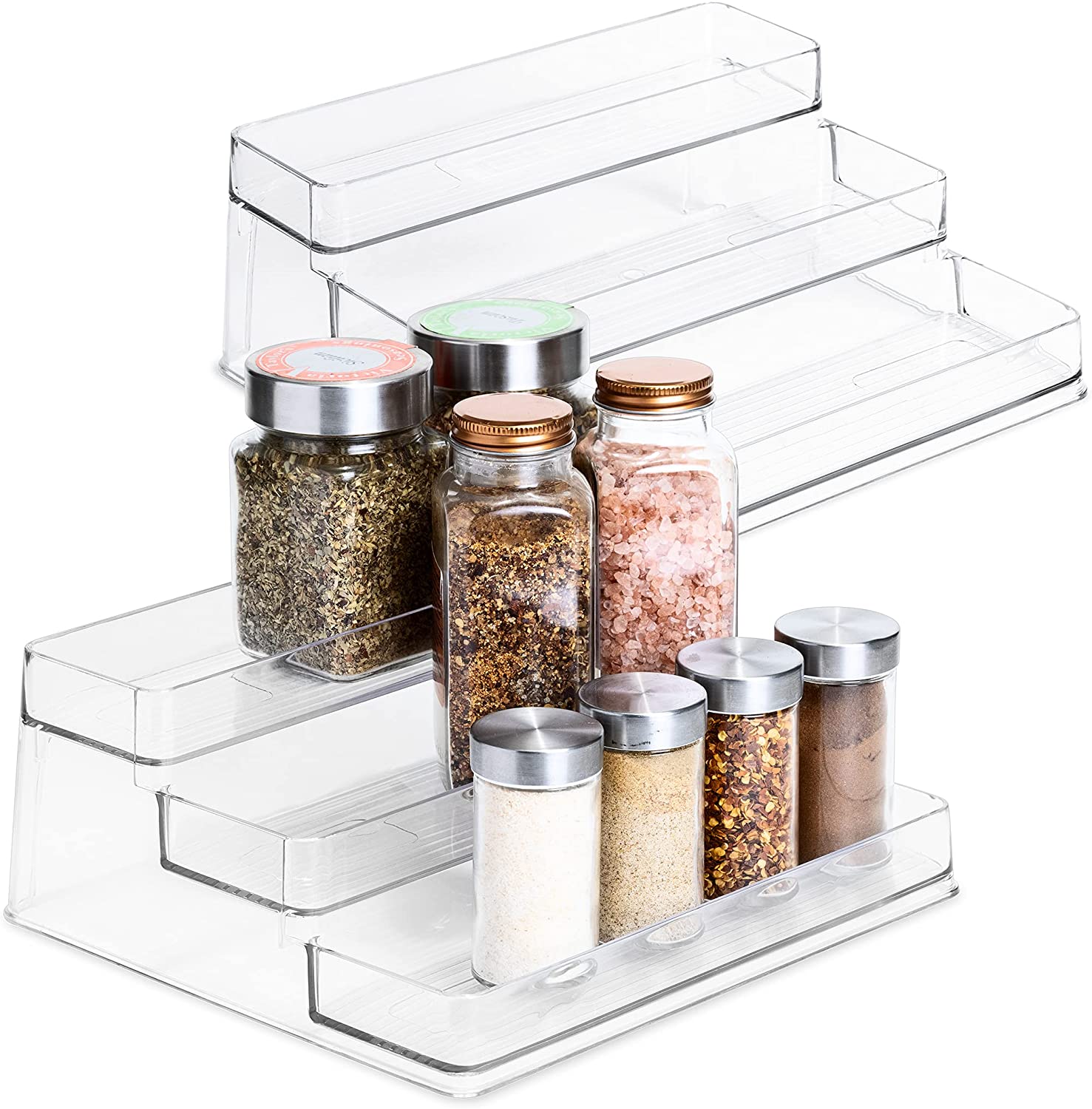 3-Tier Plastic Spice Rack - Clear - Smart Design® 8