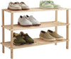 3-Tier Stackable Wooden Shoe Rack - Smart Design® 1