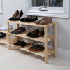 3-Tier Stackable Wooden Shoe Rack - Smart Design® 2