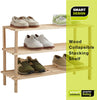 3-Tier Stackable Wooden Shoe Rack - Smart Design® 7