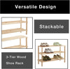 3-Tier Stackable Wooden Shoe Rack - Smart Design® 4