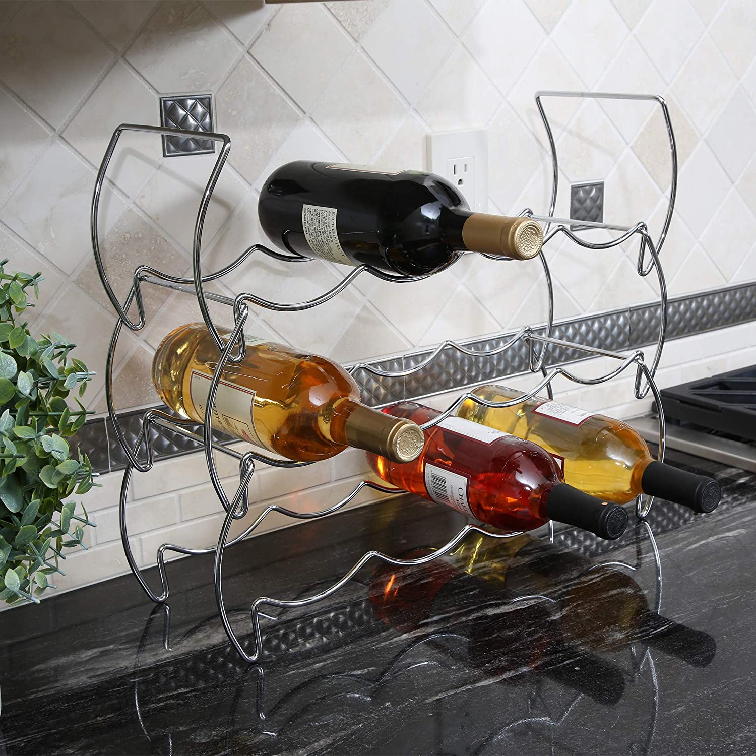 Wine Rack 3l 3-Tier Wine Rack | Smart Design® Kitchen