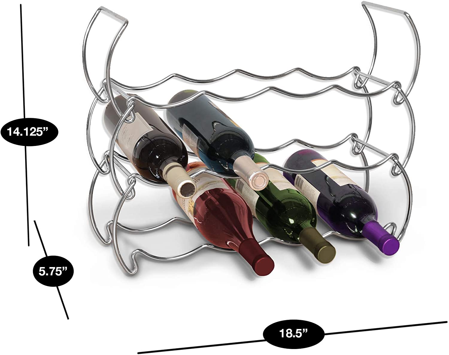 3-Tier Wine Rack - Smart Design® 3