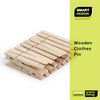 4-Coil Heavy Duty Wooden Clothespins - Smart Design® 4