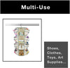 4-Tier Smart Carousel Organizer with Pockets and 360 Degree Swivel - Smart Design® 5
