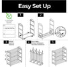 4-Tier Steel Shoe Rack - Smart Design® 16