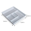 5-Compartment Plastic Drawer Organizer - Smart Design® 3