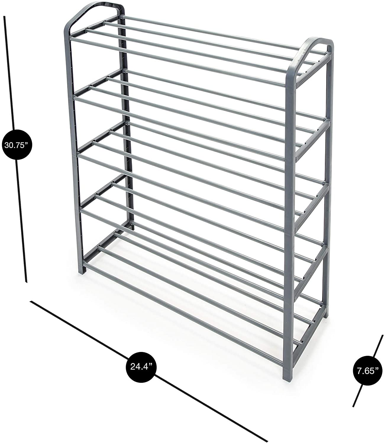 5-Tier Steel Shoe Rack - Smart Design® 3