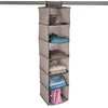 6-Shelf Hanging Closet Organizer with Velcro Hook and Loop - Smart Design® 20