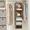 6-Shelf Hanging Closet Organizer with Velcro Hook and Loop - Smart Design® 2