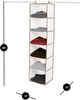 6-Shelf Hanging Closet Organizer with Velcro Hook and Loop - Smart Design® 7