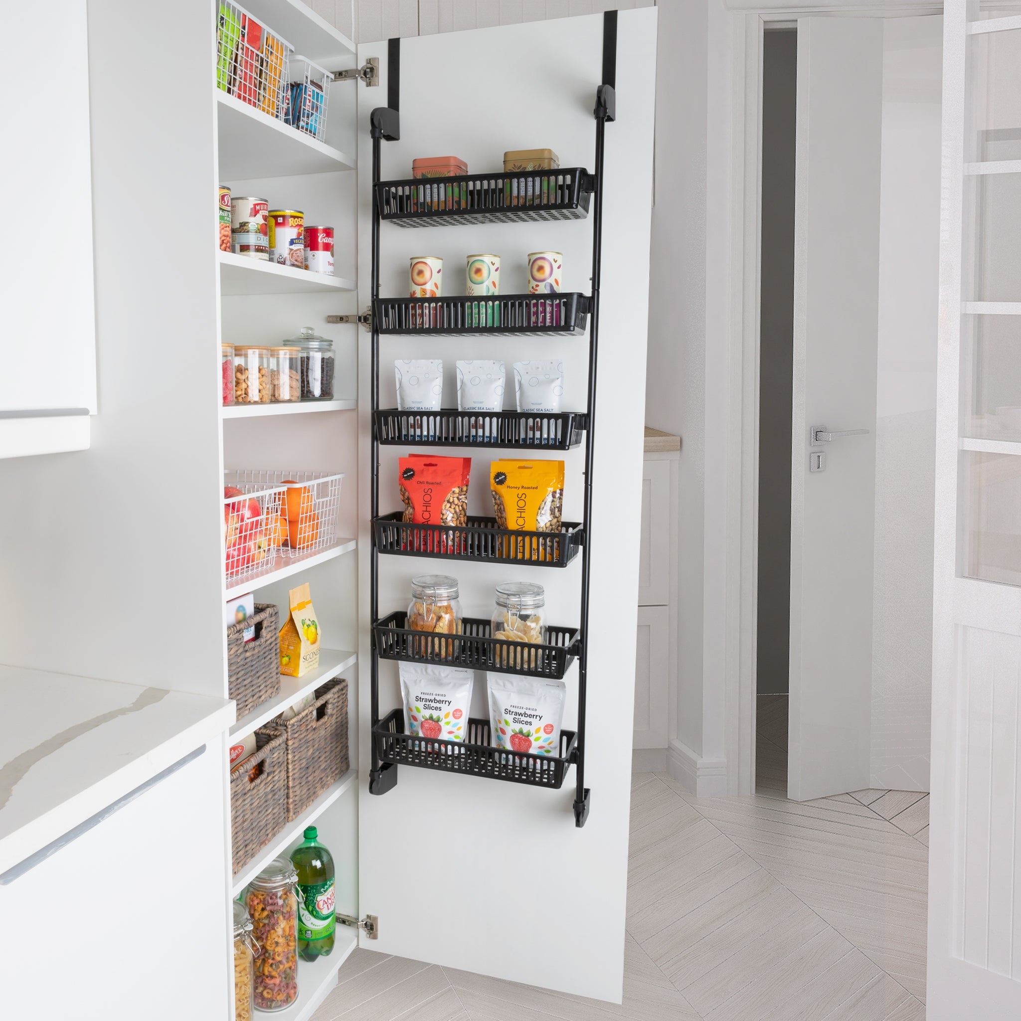 https://www.shopsmartdesign.com/cdn/shop/products/6-tier-over-the-door-metal-and-plastic-pantry-organizer-with-6-full-baskets-smart-design-kitchen-8005110-incrementing-number-698025.jpg?v=1679345607