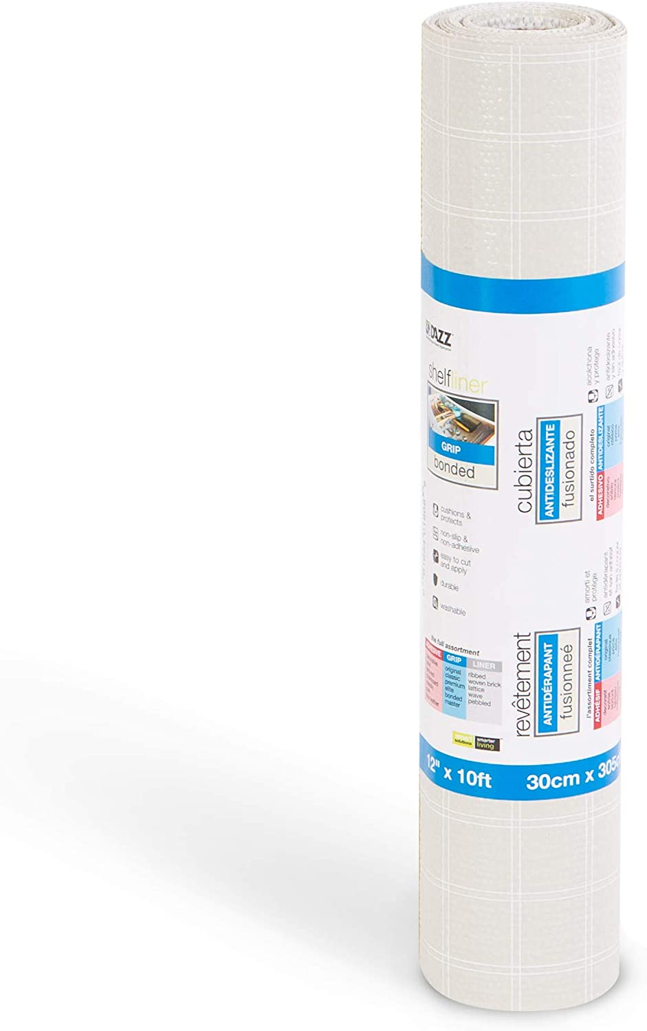 Bonded Grip Shelf Liner - 12 Inch x 10 Feet - Non-Adhesive - Smart Design® 28