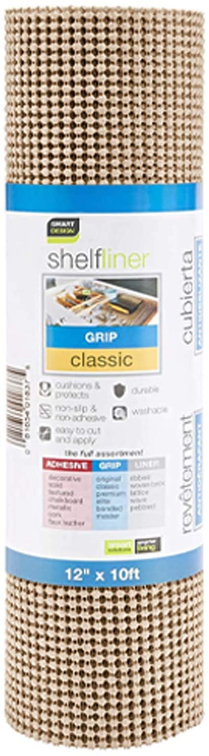 Classic Grip Shelf Liner - 12" x 10' - Smart Design® 110