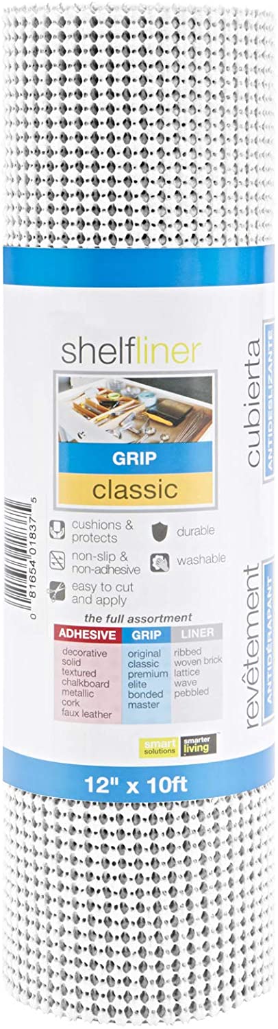 Classic Grip Shelf Liner - 12" x 10' - Smart Design® 64