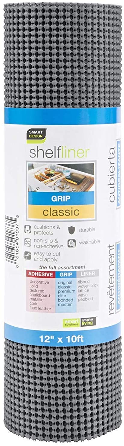 Classic Grip Shelf Liner - 12" x 10' - Smart Design® 44
