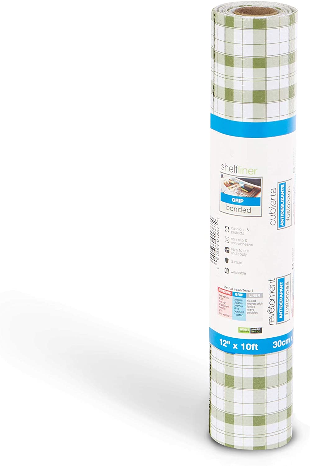 Bonded Grip Shelf Liner - 12 Inch x 10 Feet - Non-Adhesive - Smart Design® 43