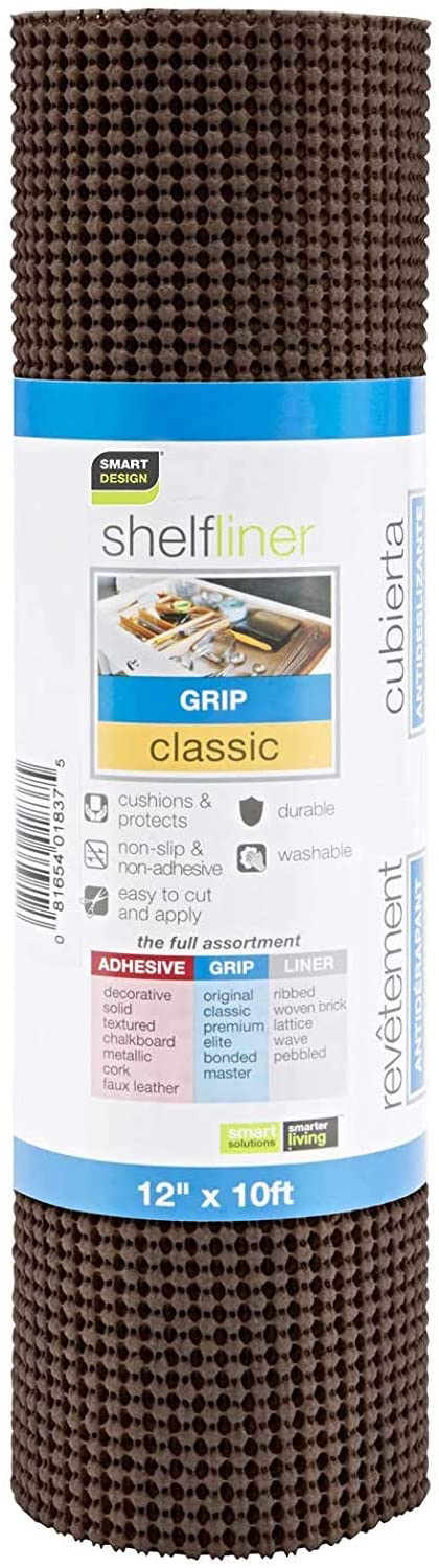 Classic Grip Shelf Liner - 12" x 10' - Smart Design® 104