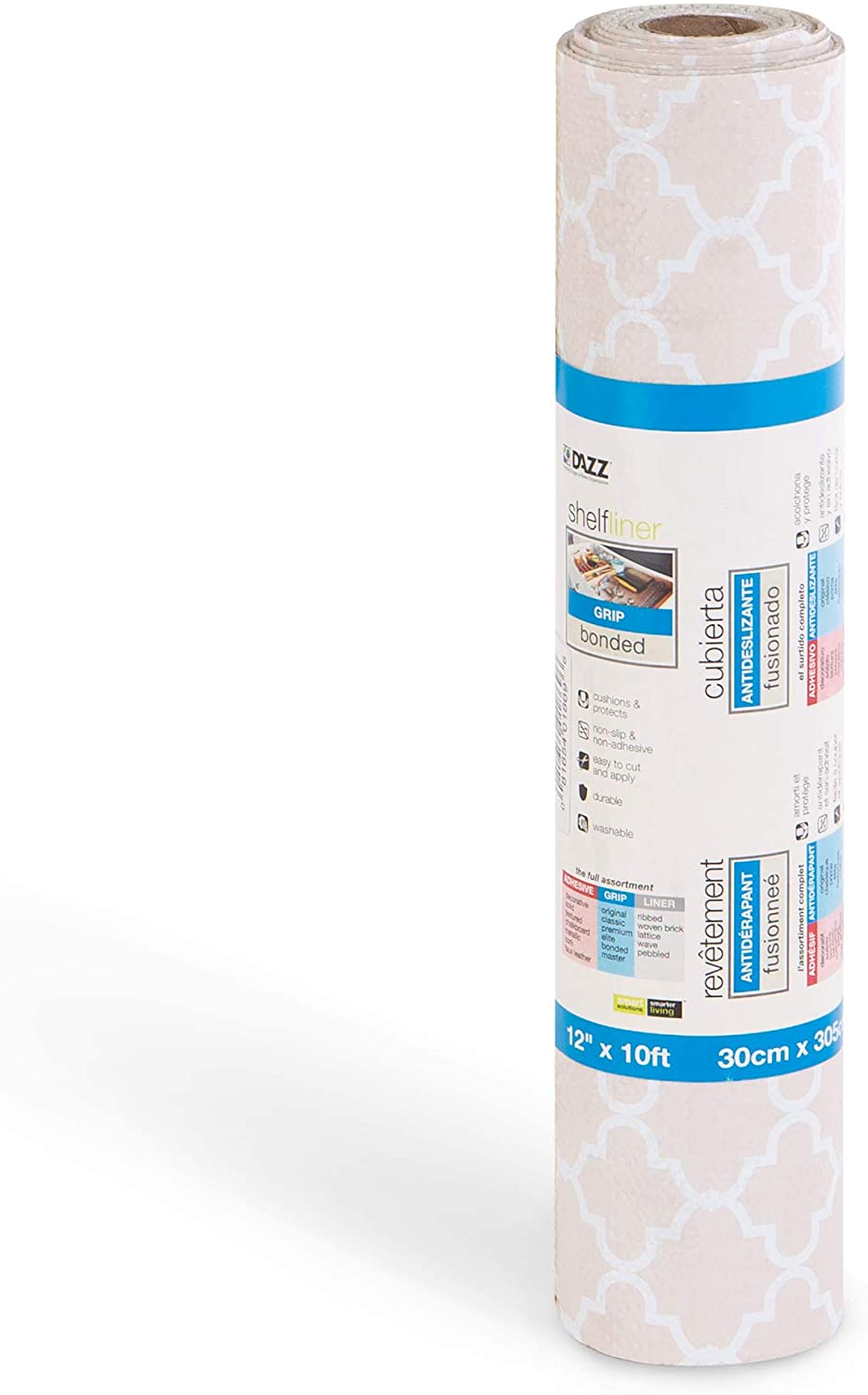 Bonded Grip Shelf Liner - 12 Inch x 10 Feet - Non-Adhesive - Smart Design® 26