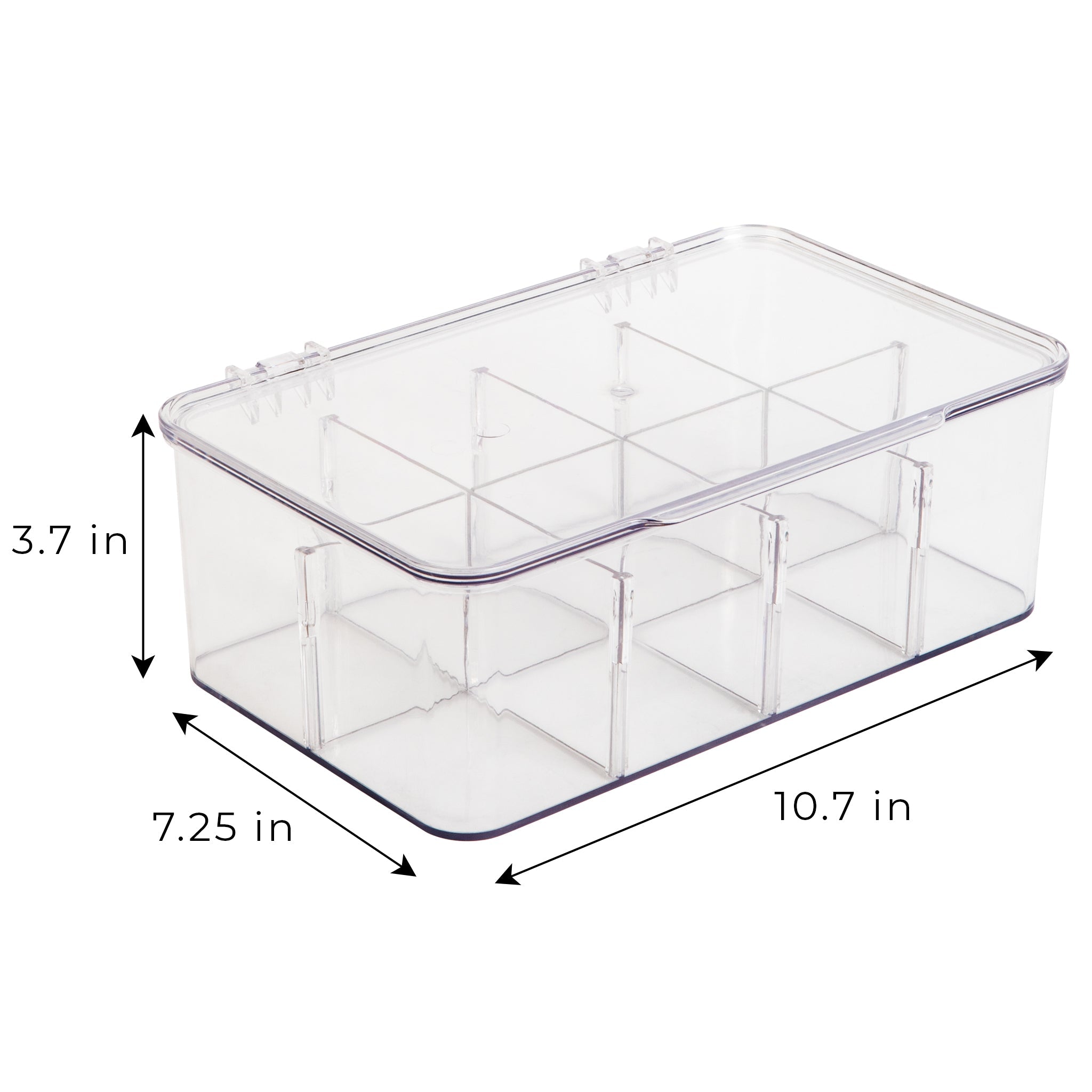 8-Compartment Tea Bag Organizer - Clear - Smart Design® 3