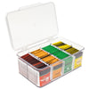 8-Compartment Tea Bag Organizer - Clear - Smart Design® 1