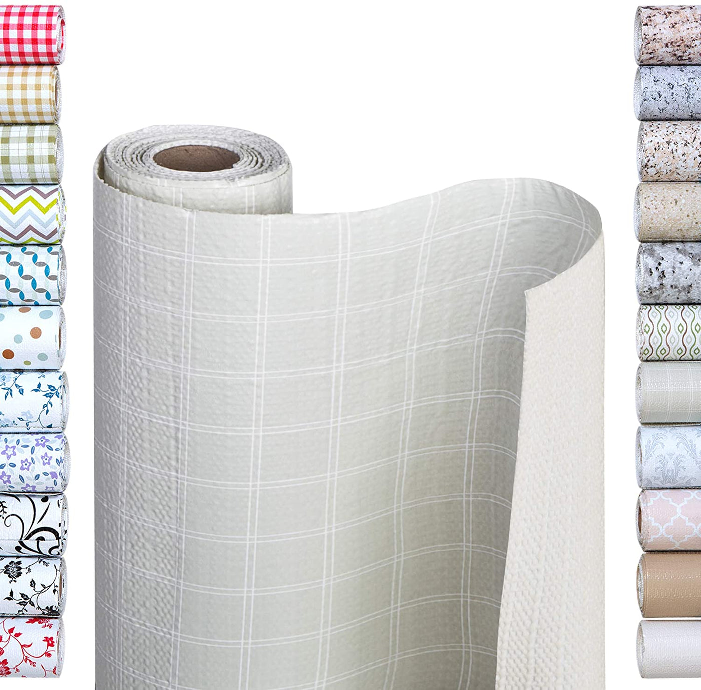 Bonded Grip Shelf Liner - 12 Inch x 10 Feet - Non-Adhesive - Smart Design® 95