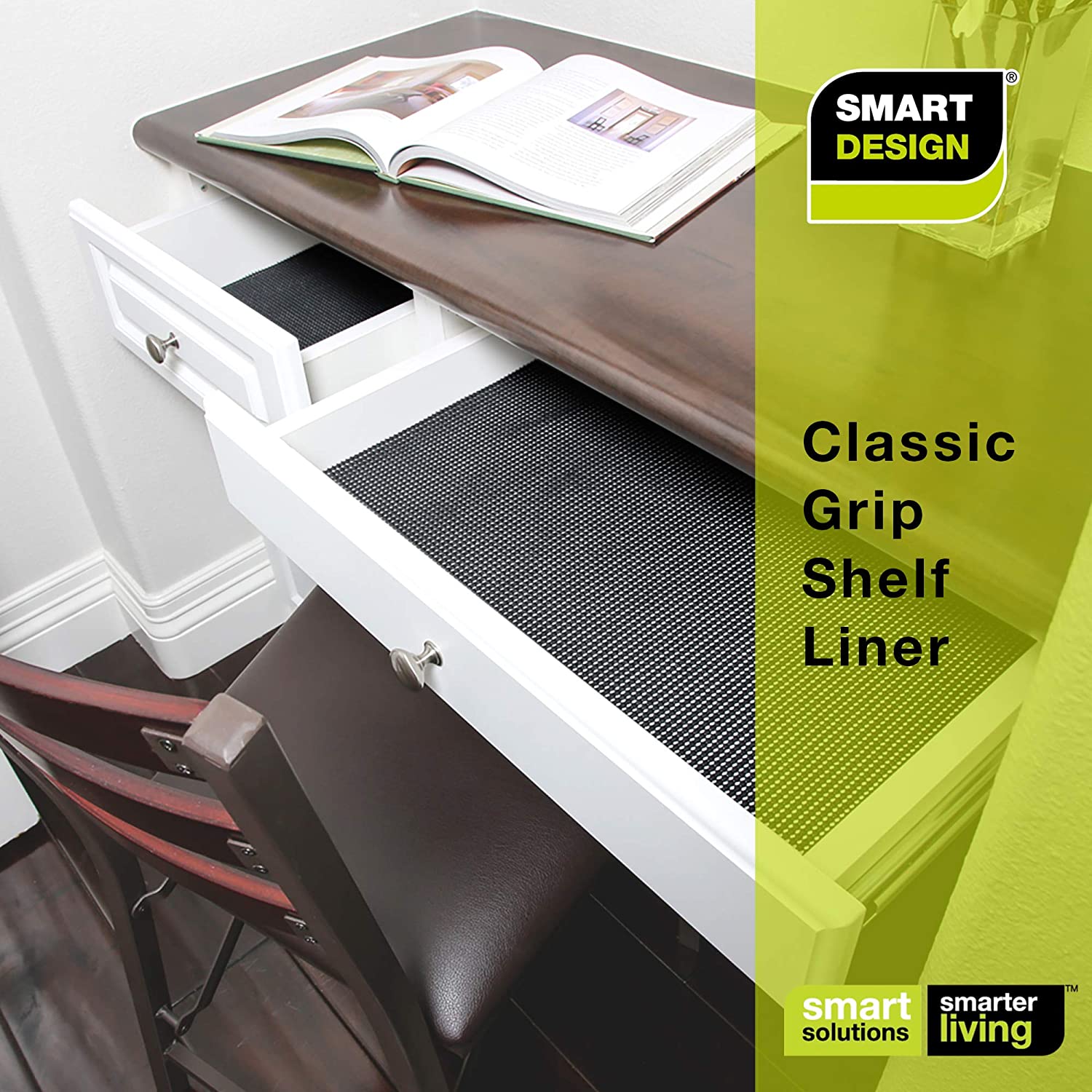 Classic Grip Shelf Liner - 12" x 10' - Smart Design® 72