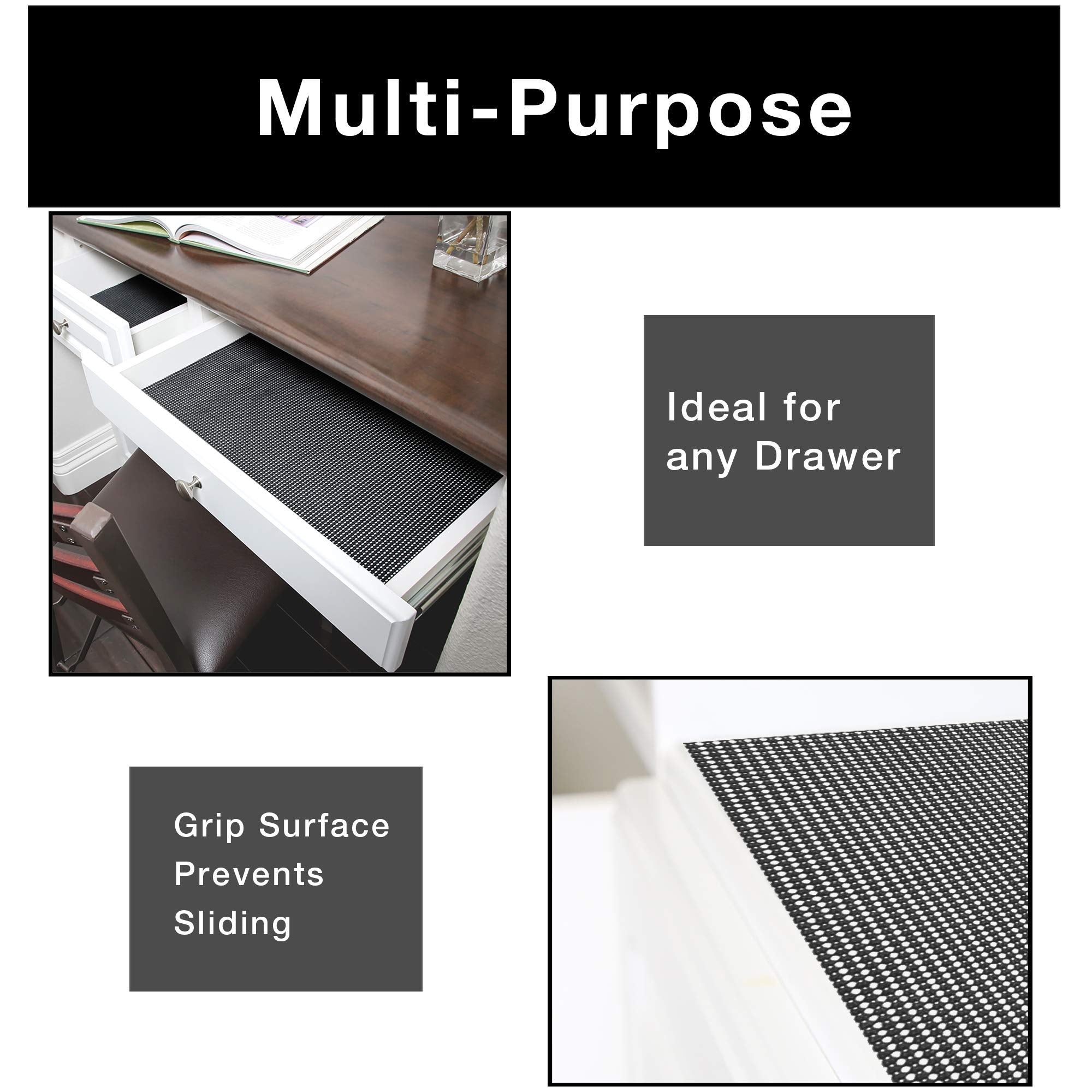 Classic Grip Shelf Liner - 12" x 10' - Smart Design® 75