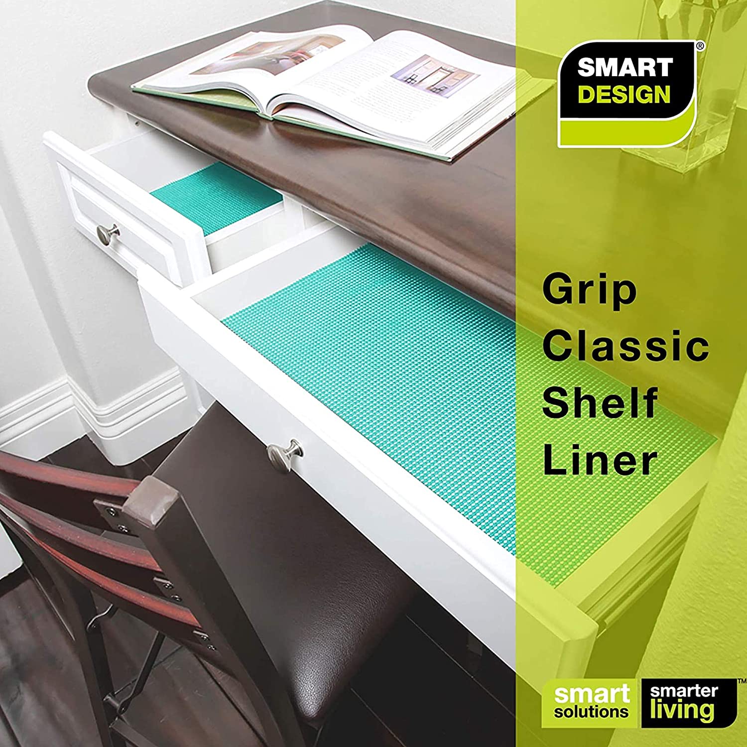 Classic Grip Shelf Liner - 12" x 10' - Smart Design® 122