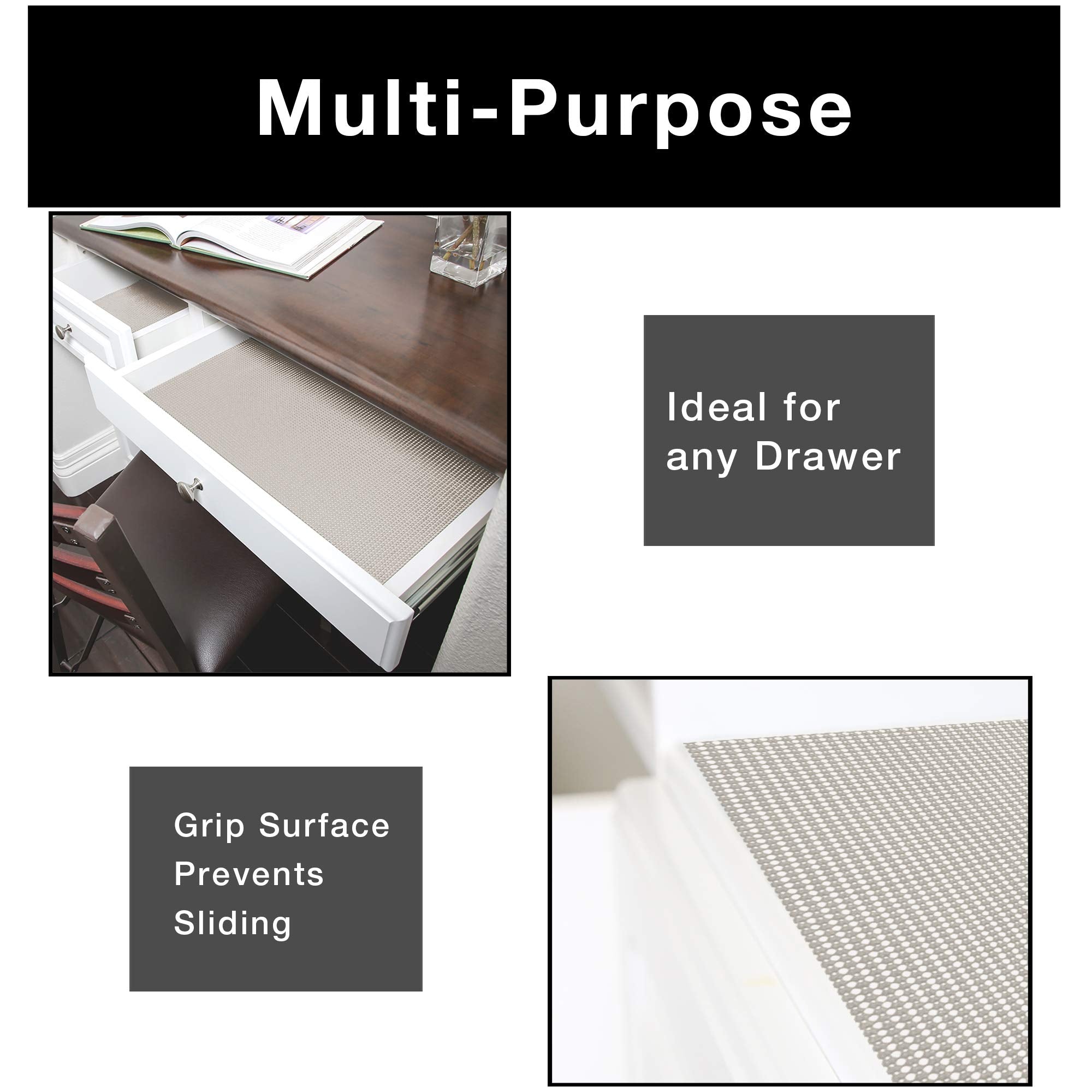 Classic Grip Shelf Liner - 12" x 10' - Smart Design® 19