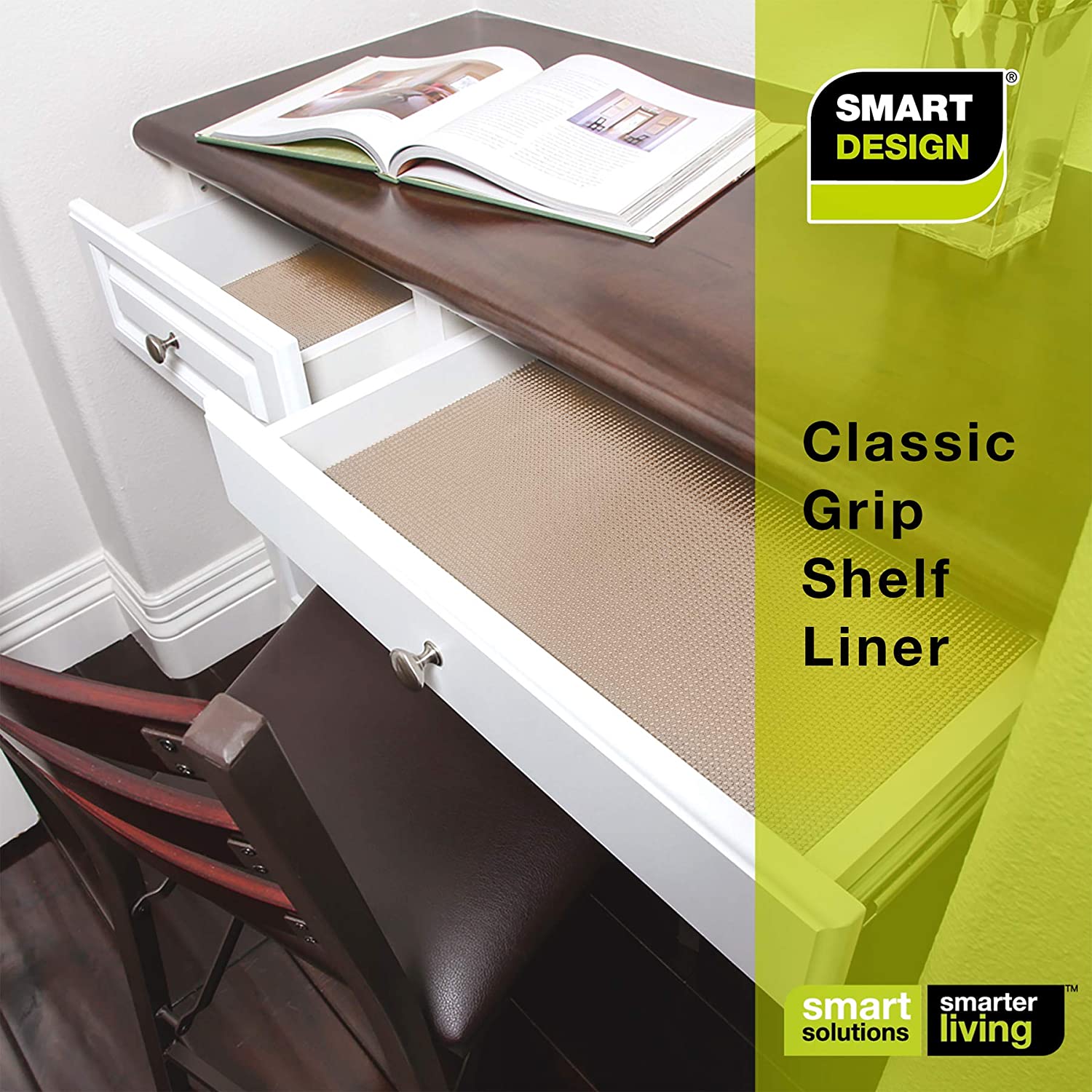 Classic Grip Shelf Liner - 12" x 10' - Smart Design® 115
